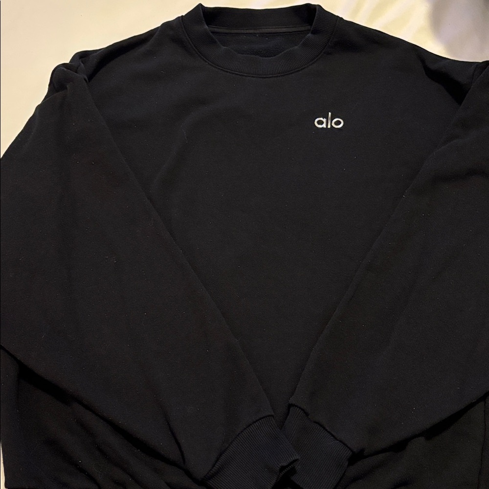 ALO Yoga Black Crewneck
